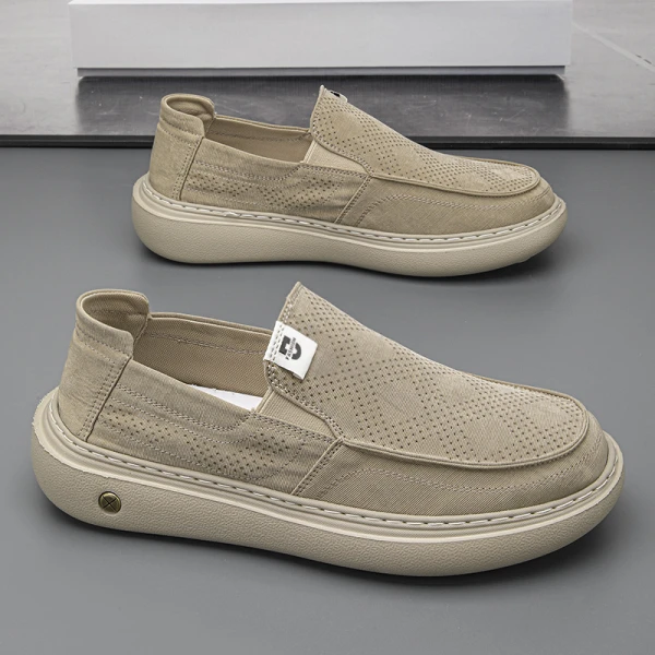 Men's Breathable Cloth Shoes, Casual Shoes, Light Luxury Spring and Summer Men's